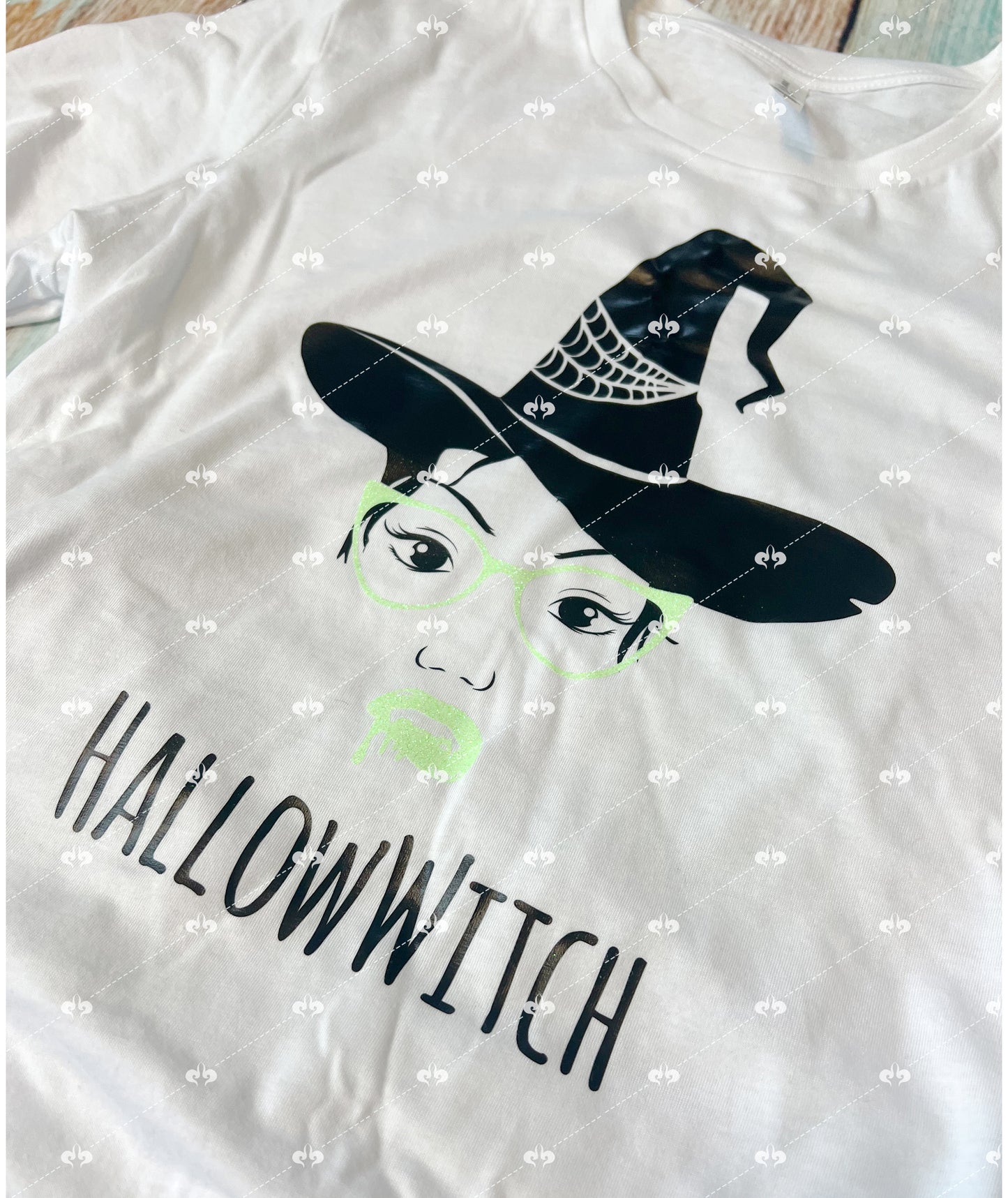 Glitter Glow-in-the-Dark HallowWitch Halloween t-Shirt