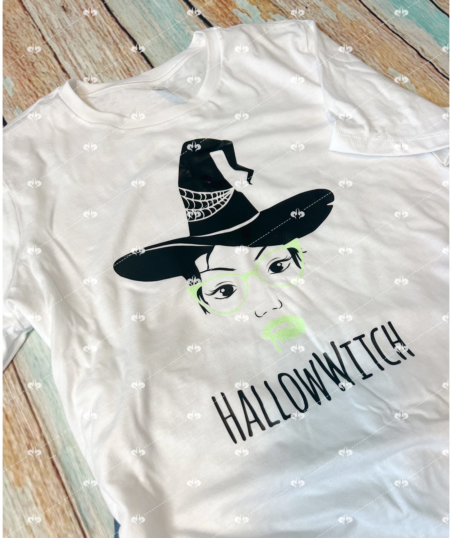 Glitter Glow-in-the-Dark HallowWitch Halloween t-Shirt